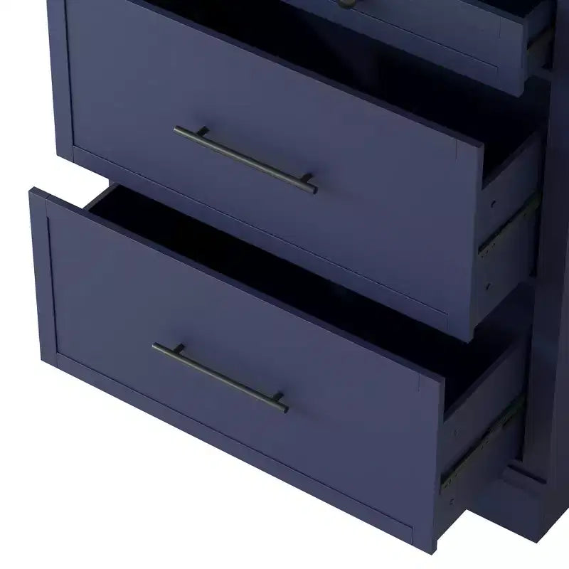 Freestanding Kitchen Pantry Storage Cabinet with Drawers and Shelves, Tall Kitchen Hutch with Faux Marble Top