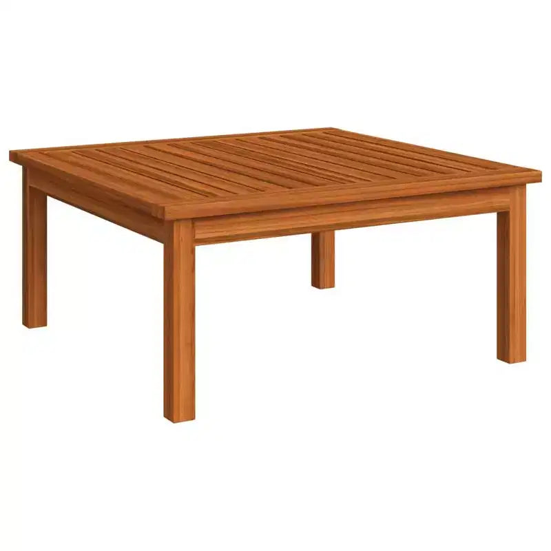 vidaXL Ensemble de salon de jardin 4 pièces en bois d'acacia massif, construction durable et résistante aux intempéries avec coussins crème pour un confort optimal