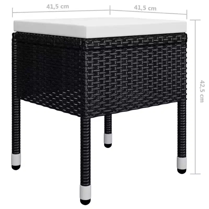 vidaXL Ensemble de salle à manger Noir, Blanc crème