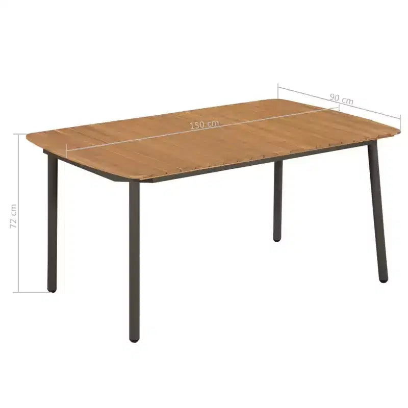 vidaXL Salon de salle à manger d'extérieur Table de salle à manger et chaises Ensemble de meubles en résine tressée - Noir 4 pièces