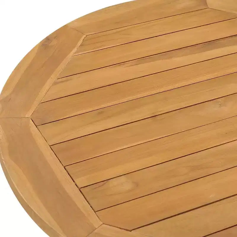 vidaXL Salon de jardin Teck naturel Bois de teck massif Standard Empilable