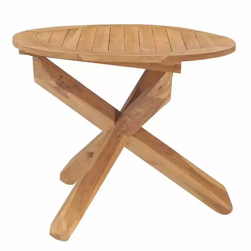 vidaXL Salon de jardin Teck naturel Bois de teck massif Standard Empilable