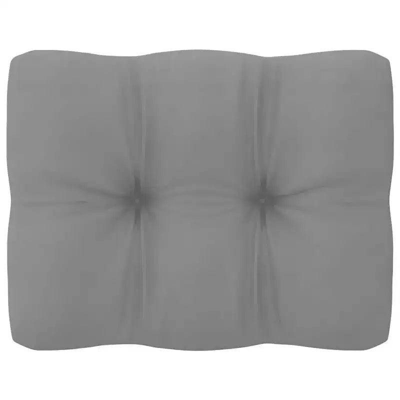 vidaXL Salon de jardin Bois de pin massif et polyester couleur naturelle