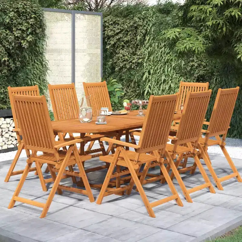 vidaXL Salon de jardin de salle à manger Extérieur Chaise avec coussins pour jardin