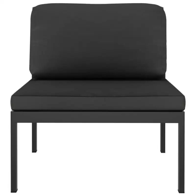 vidaXL Salon de jardin modulaire Table Aluminium Anthracite