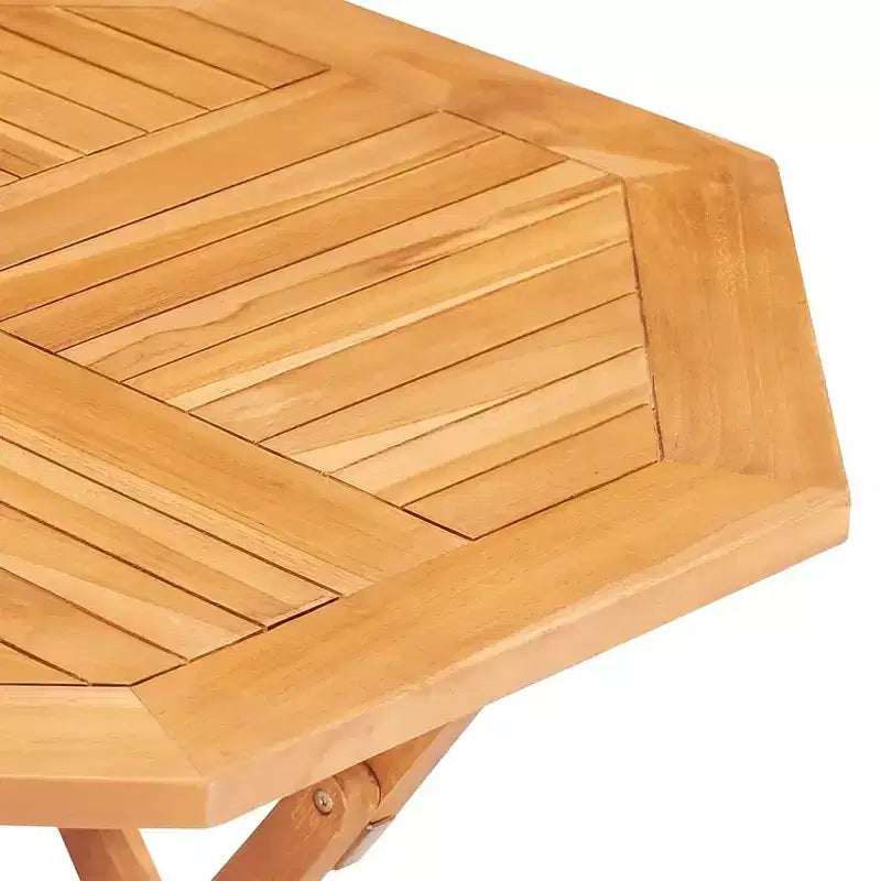vidaXL Salon de jardin en teck massif couleur bois naturel moyen
