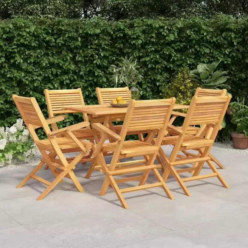 vidaXL Ensemble de salle à manger d'extérieur Table et chaises en bois de teck massif