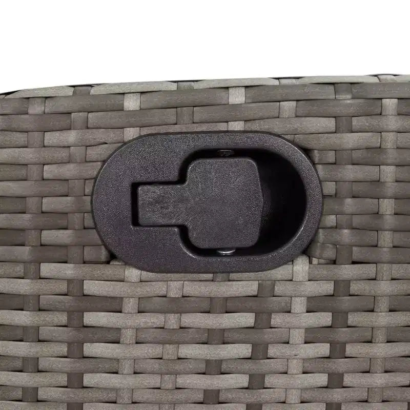 vidaXL Ensemble de salle à manger d'extérieur 7 pcs avec coussins résine tressée gris