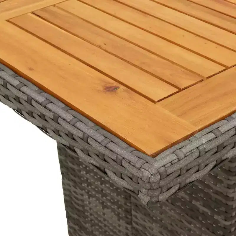 vidaXL Ensemble de salle à manger d'extérieur 7 pcs avec coussins résine tressée gris