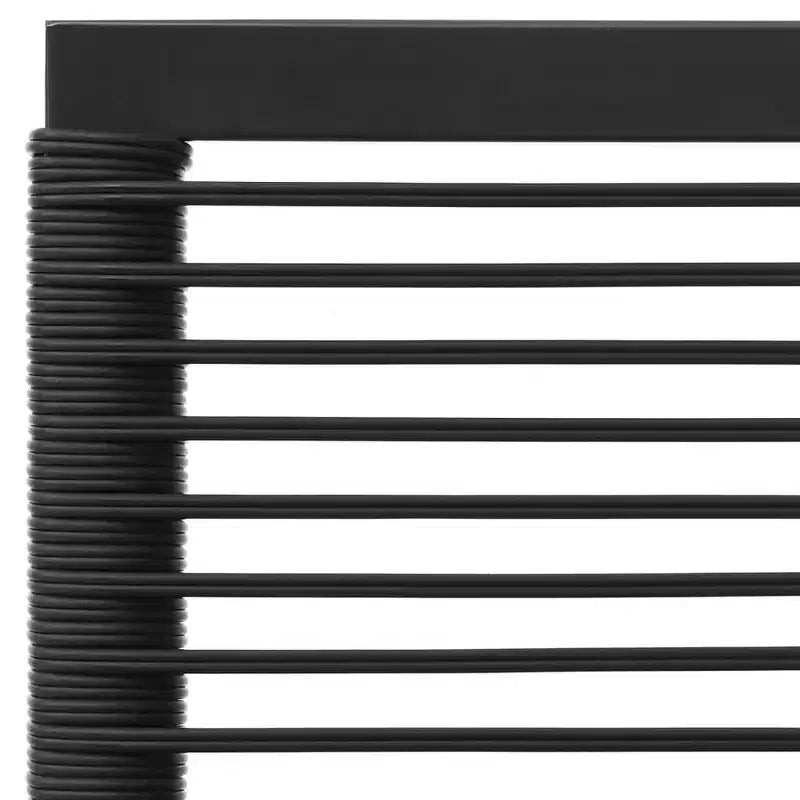 vidaXL Salon de jardin 8 pièces en résine tressée noir et gris