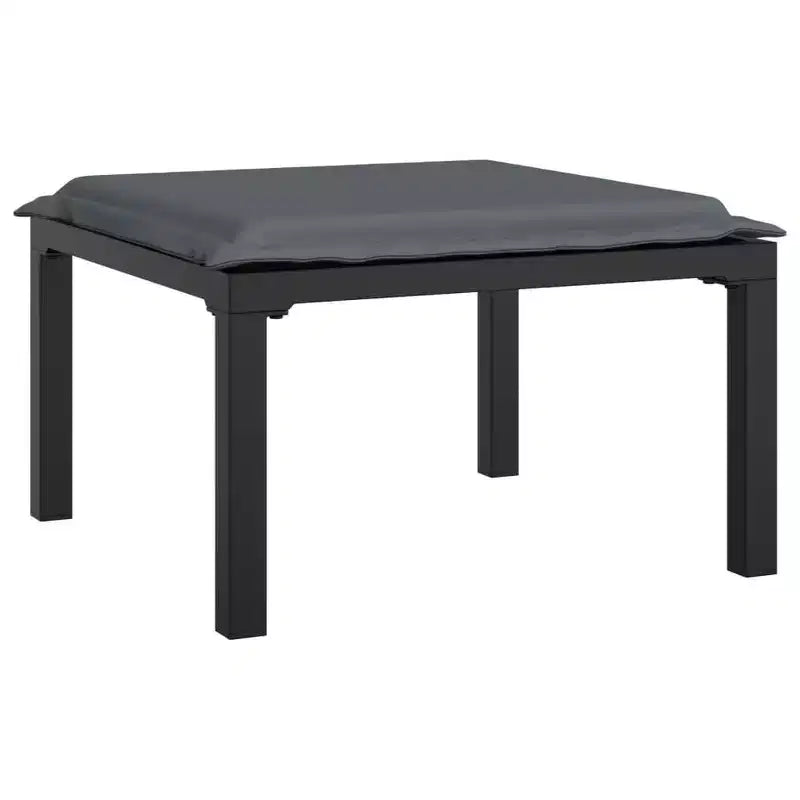 vidaXL Salon de jardin 8 pièces en résine tressée noir et gris