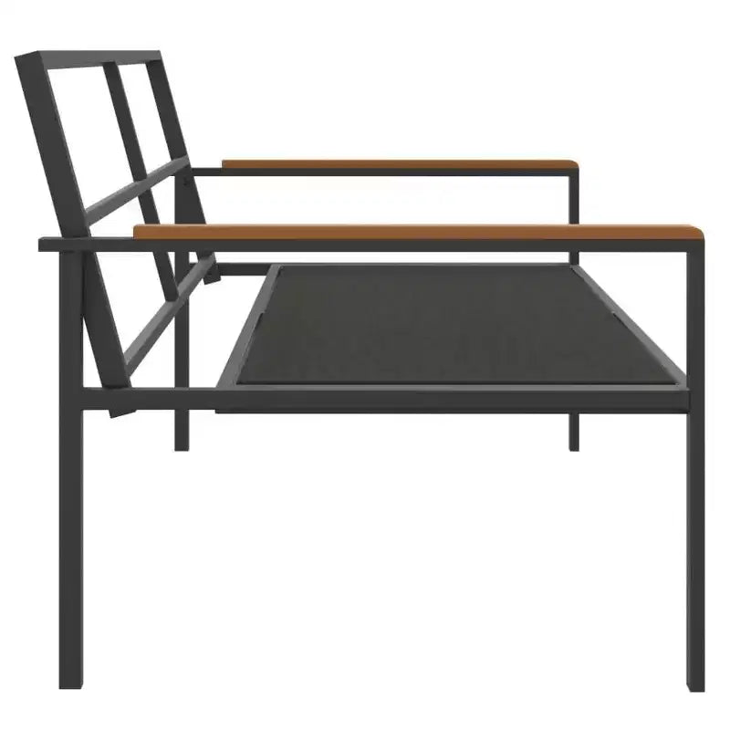 vidaXL Salon de jardin 4 pièces avec coussins en acier anthracite