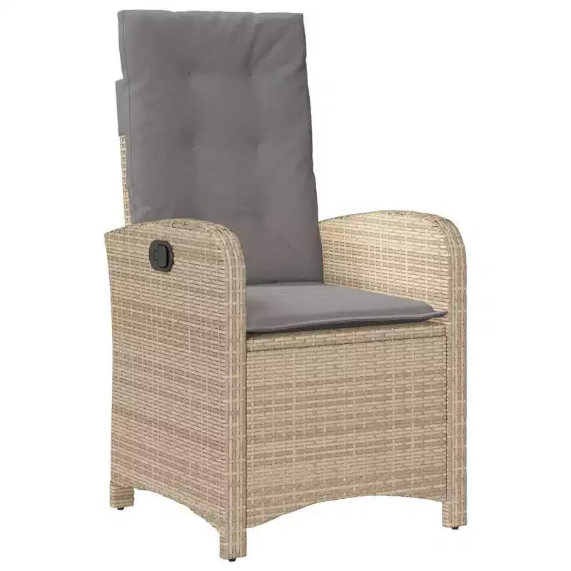 vidaXL Salon de jardin avec coussins en résine tressée gris