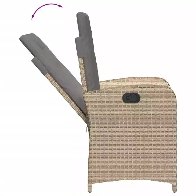 vidaXL Salon de jardin avec coussins en résine tressée gris
