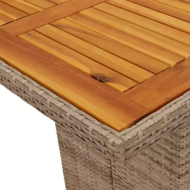 vidaXL Salon de jardin avec coussins en résine tressée gris