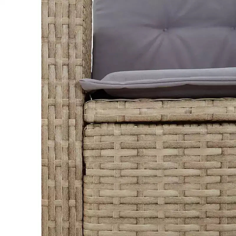 vidaXL Salon de jardin avec coussins en résine tressée gris