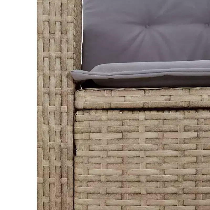 vidaXL Salon de jardin avec coussins en résine tressée