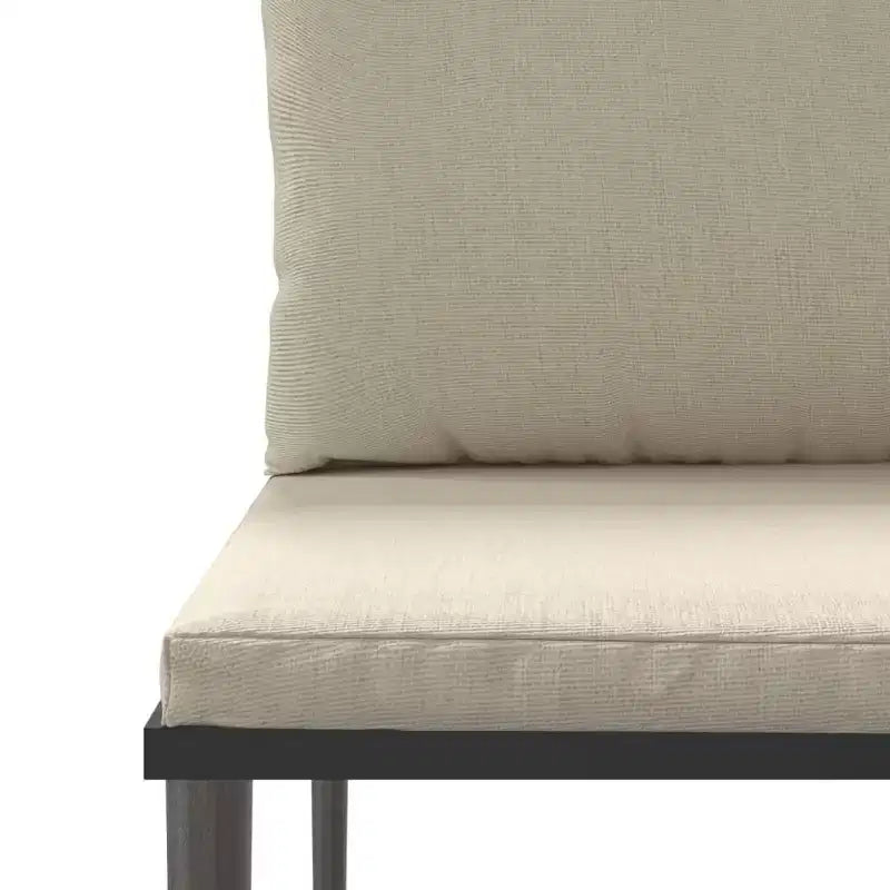 vidaXL Salon de jardin 7 pièces avec coussins résine tressée gris