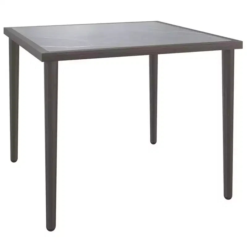 vidaXL Salon de jardin 7 pièces avec coussins résine tressée gris