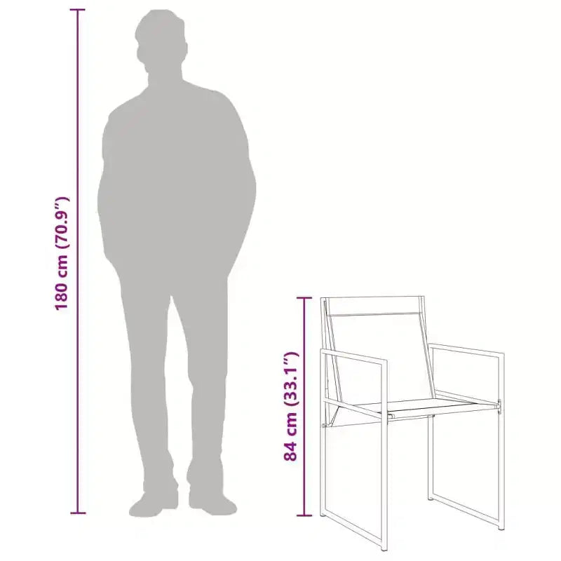vidaXL Salon de Jardin Ensemble Table et Chaises Mobilier d'extérieur en textilène