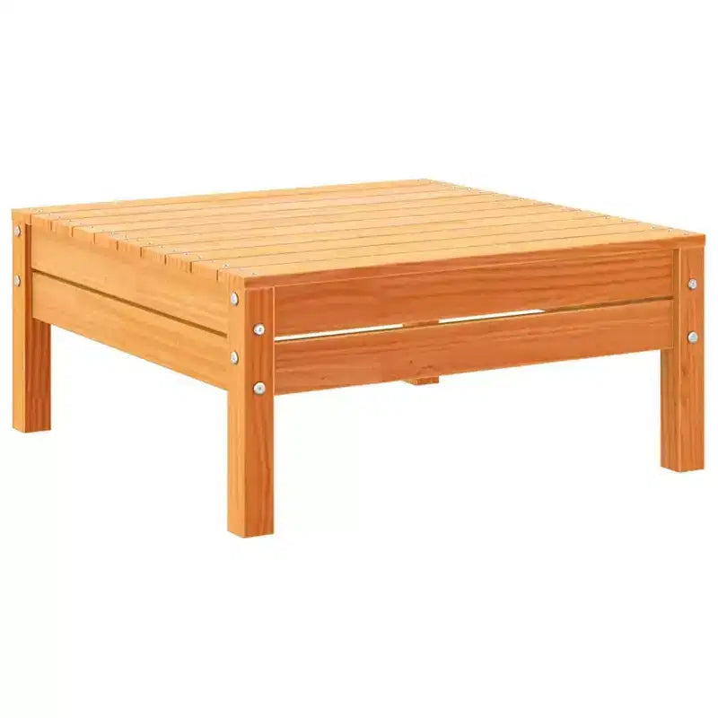 vidaXL Ensemble de canapés de jardin marron cire Bois de pin massif 5 pièces modulable