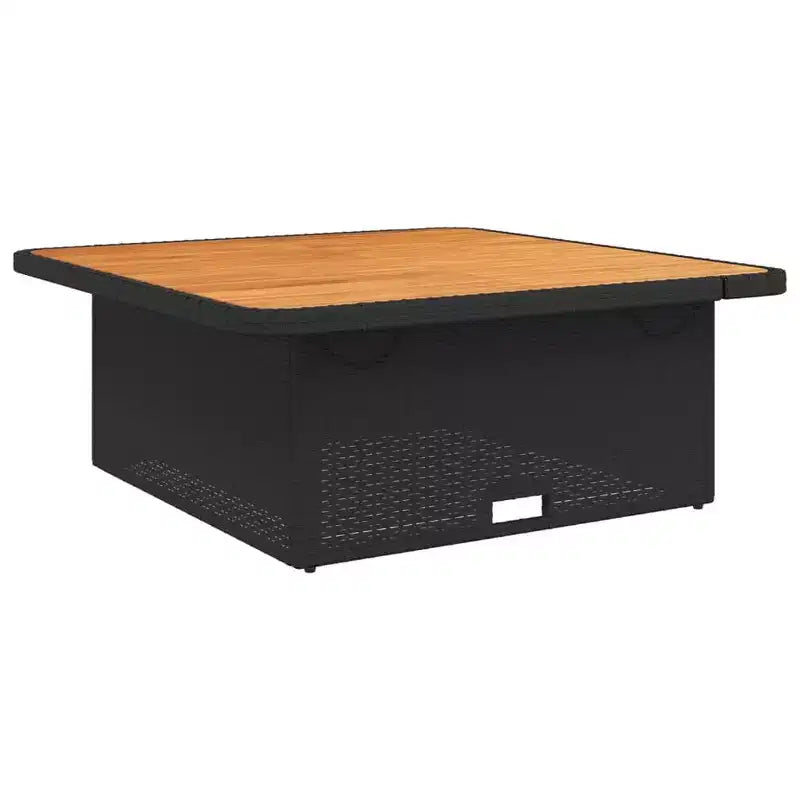 vidaXL Ensemble repas de jardin noir, marron, crème