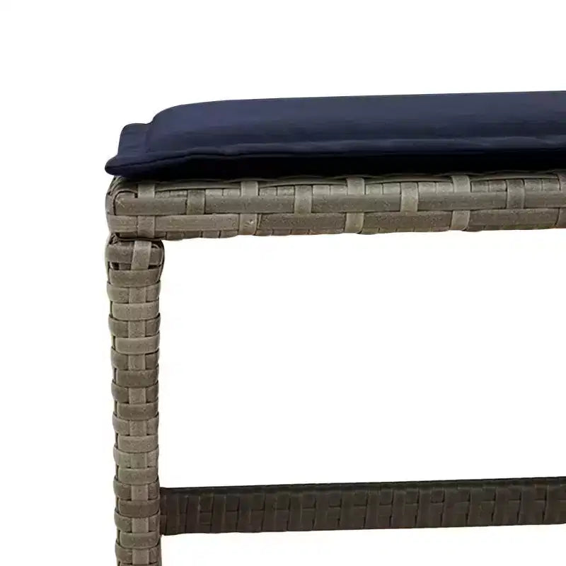 vidaXL Ensemble de salle à manger d'extérieur 8 pcs gris résine tressée grand pliable