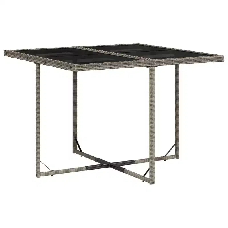 vidaXL Ensemble de salle à manger d'extérieur 8 pcs gris résine tressée grand pliable