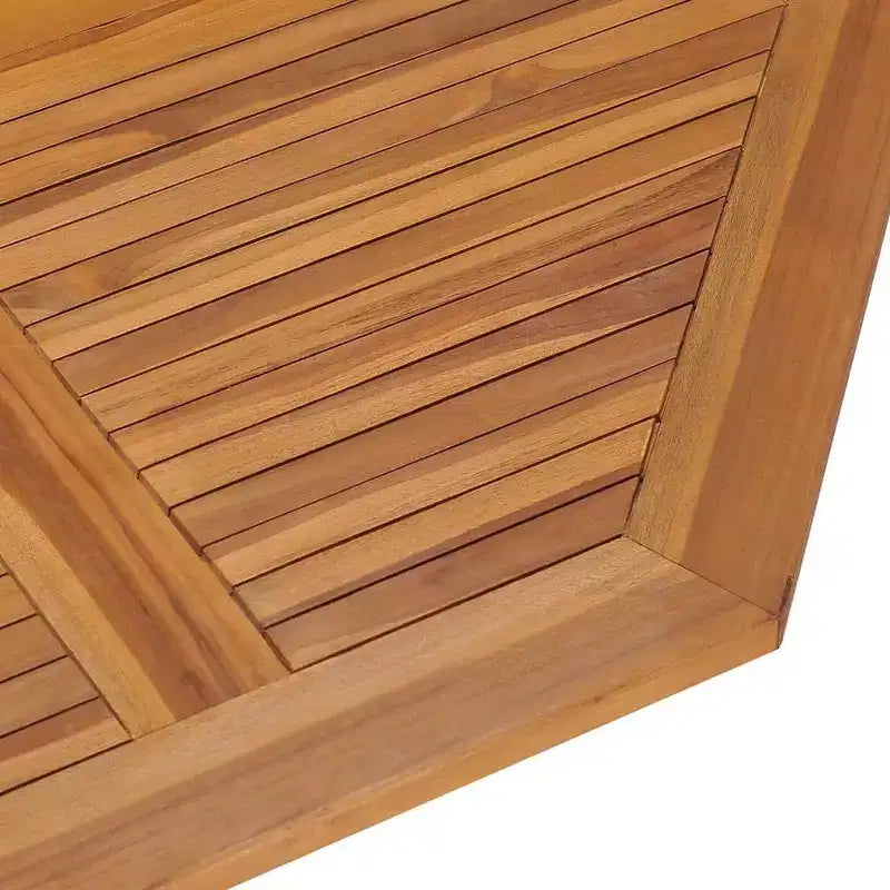 vidaXL Ensemble repas de jardin pliable 5 pièces - Bois de teck massif - Meubles d'extérieur résistants aux intempéries - Facile à assembler - Gain de place