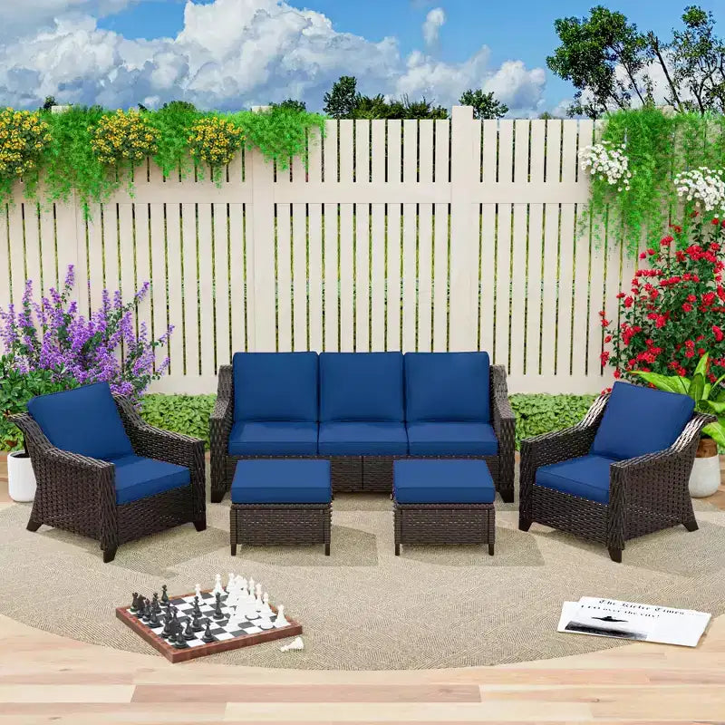 Ensemble de conversation d'extérieur UPTIOT 5 pièces