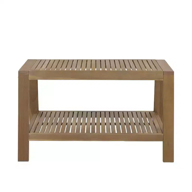 Christopher Knight Home Jela Ensemble de canapé deux places et table basse de patio transitionnel en bois d'acacia avec coussins