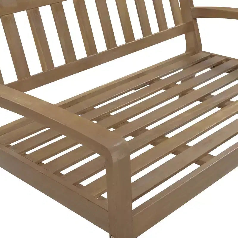 Christopher Knight Home Jela Ensemble de canapé deux places et table basse de patio transitionnel en bois d'acacia avec coussins