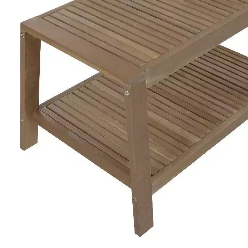 Christopher Knight Home Jela Ensemble de canapé deux places et table basse de patio transitionnel en bois d'acacia avec coussins