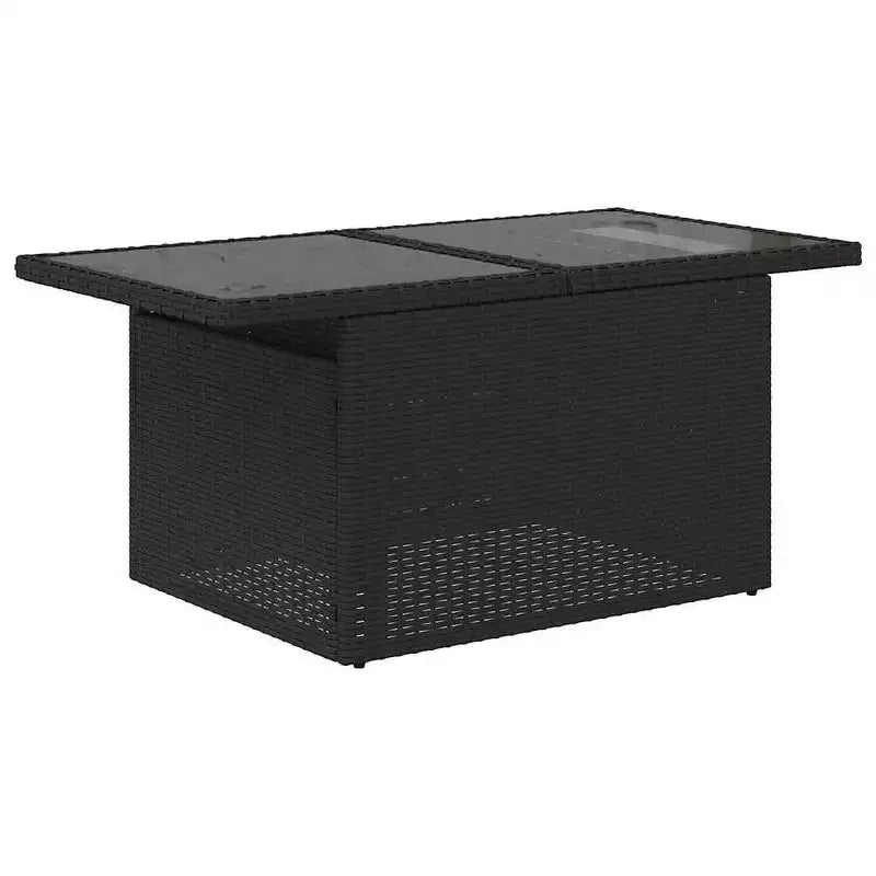 vidaXL Salon de jardin avec coussins, Ensemble de canapés modulaires d'extérieur, 9 pièces, résine tressée