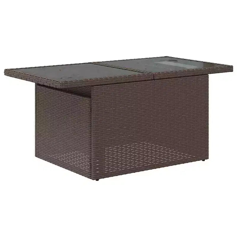 vidaXL Salon de jardin 6 pièces avec coussins résine tressée noir