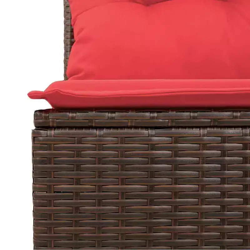 vidaXL Salon de jardin 6 pièces avec coussins résine tressée noir