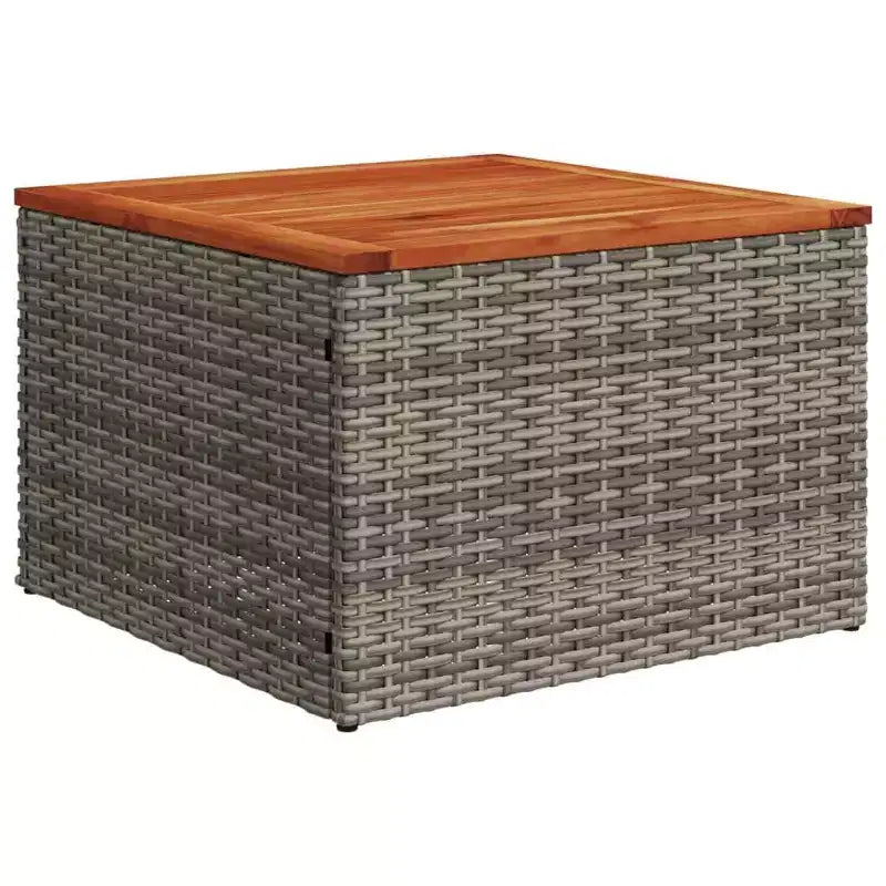 vidaXL Salon de jardin 8 pcs avec coussins résine tressée noir