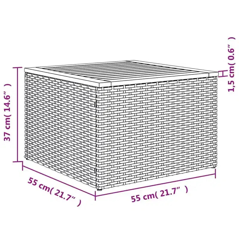 vidaXL Salon de jardin 8 pcs avec coussins résine tressée noir