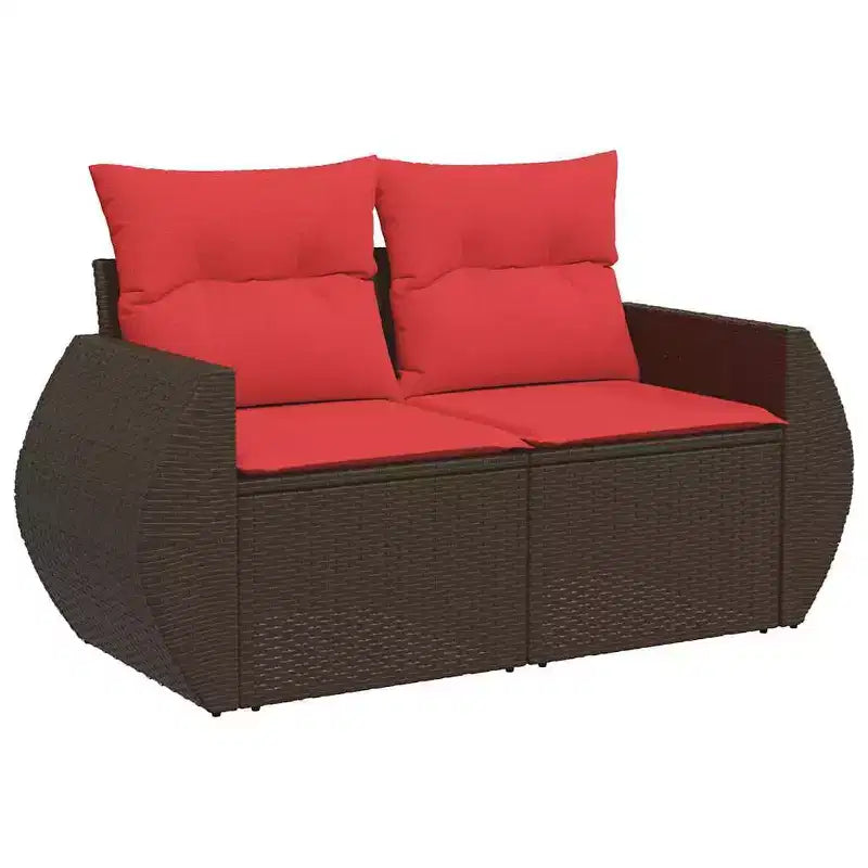 vidaXL Salon de jardin noir