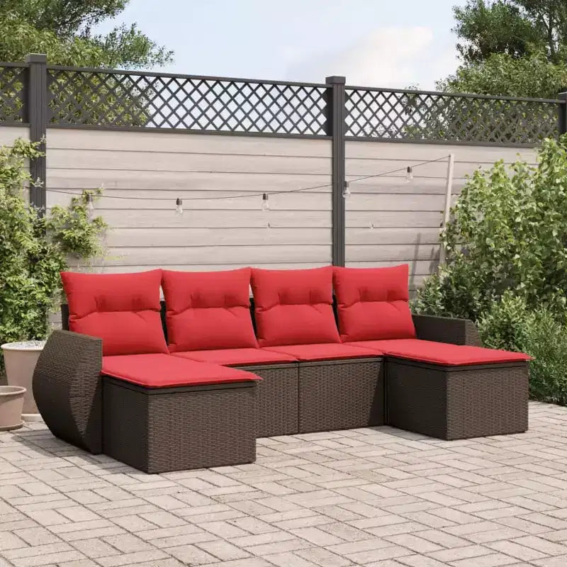 vidaXL Salon de jardin noir