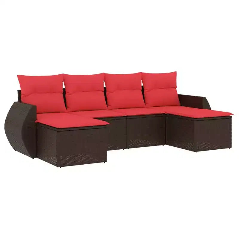 vidaXL Salon de jardin noir