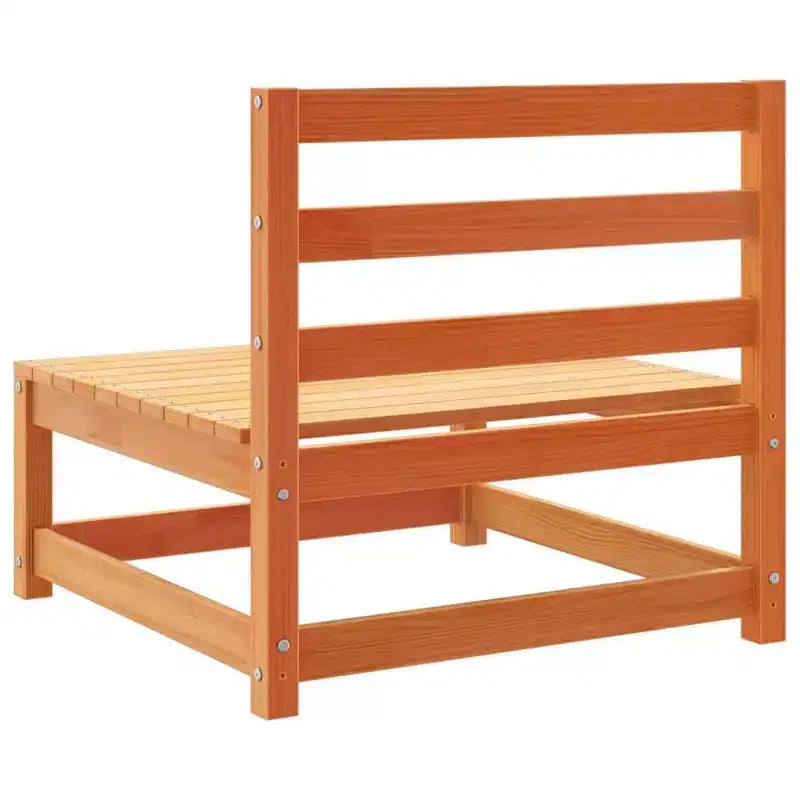 vidaXL Ensemble de canapés de jardin en bois de pin massif naturel, grand modulaire