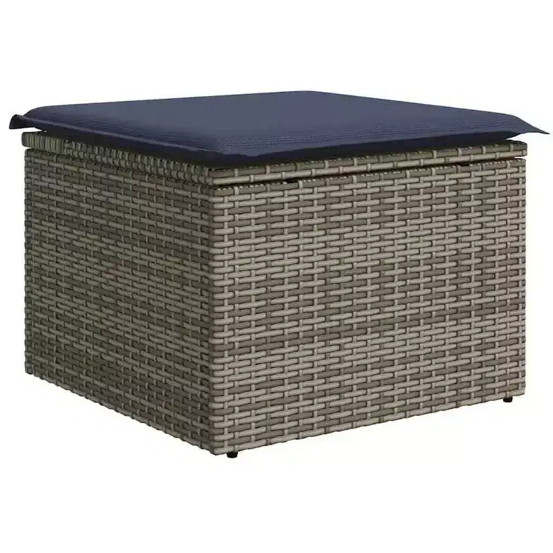vidaXL Salon de jardin avec coussins 4 pcs Résine tressée marron