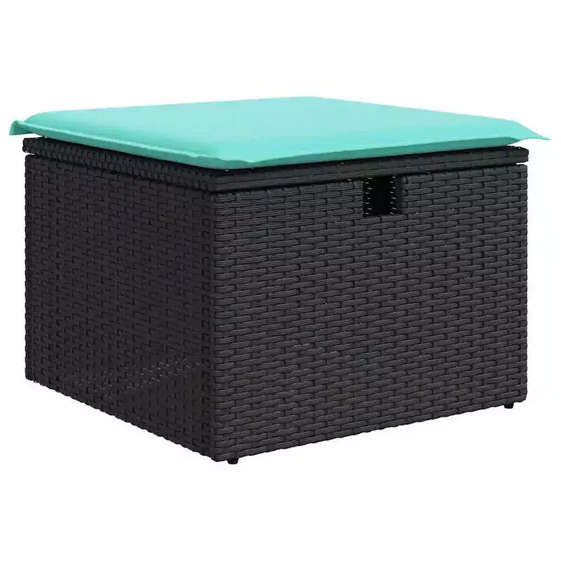 vidaXL Salon de jardin 6 pcs marron et rouge 234 x 124 x 85 cm