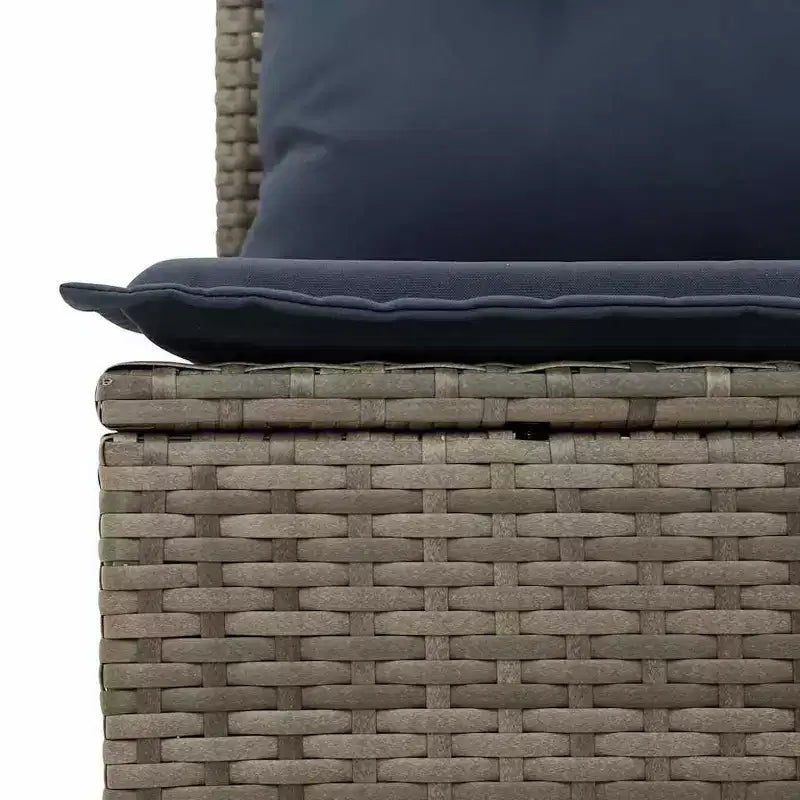 vidaXL Salon de jardin 8 pcs Marron résine tressée