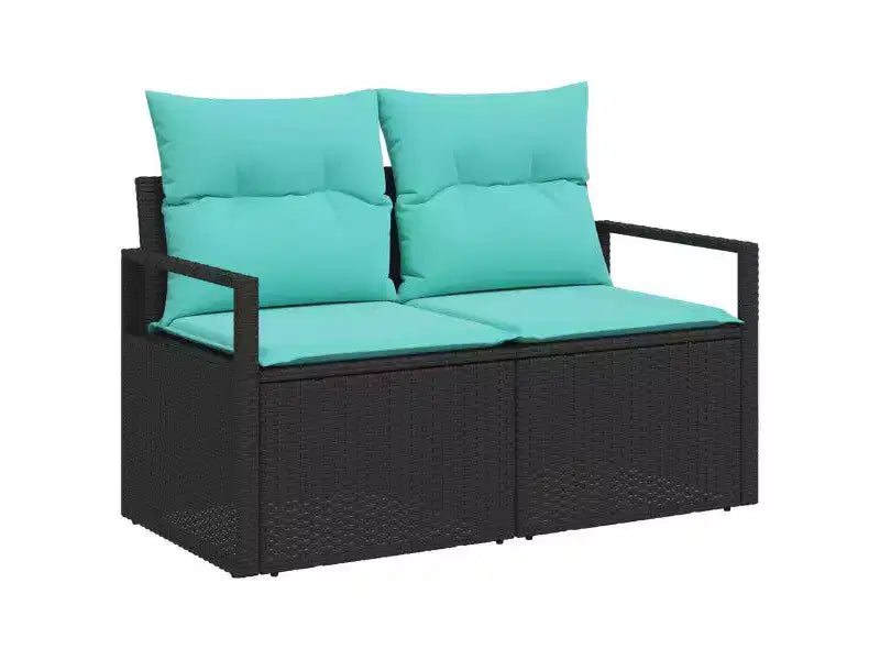 vidaXL Salon de jardin 8 pcs Marron résine tressée