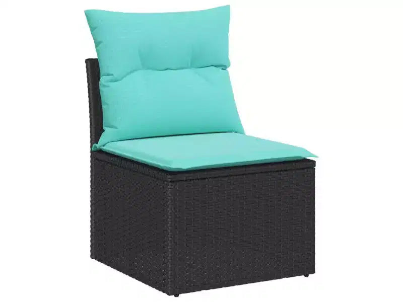 vidaXL Salon de jardin 8 pcs Marron résine tressée
