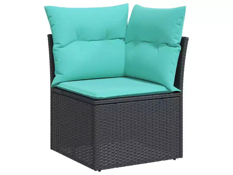 vidaXL Salon de jardin 8 pcs Marron résine tressée