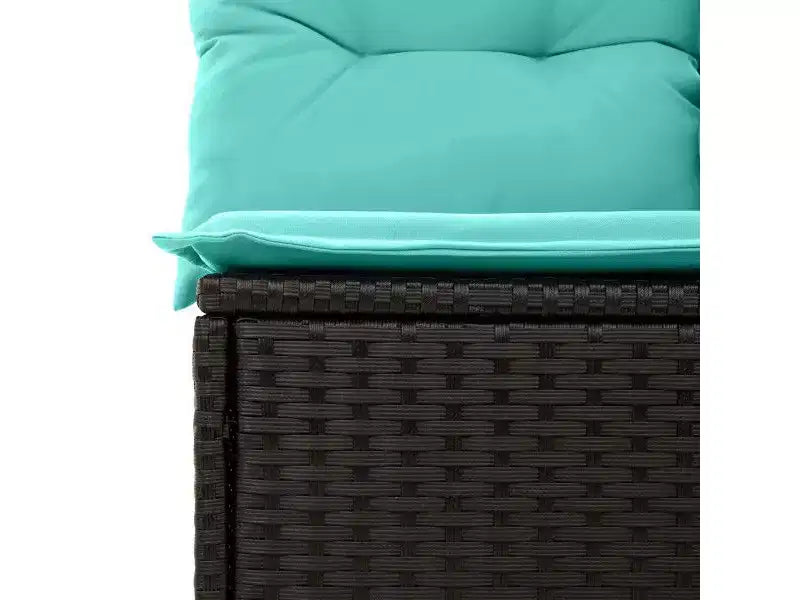 vidaXL Salon de jardin 8 pcs Marron résine tressée