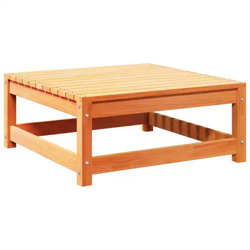 vidaXL Ensemble de canapés de jardin en bois de pin massif Grand canapé d'extérieur modulaire - Pin naturel sans coussin